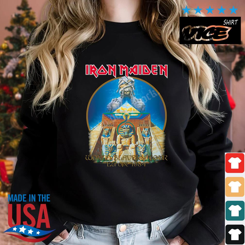 Camiseta Iron Maiden 1984 World Tour Shirt Sweater den