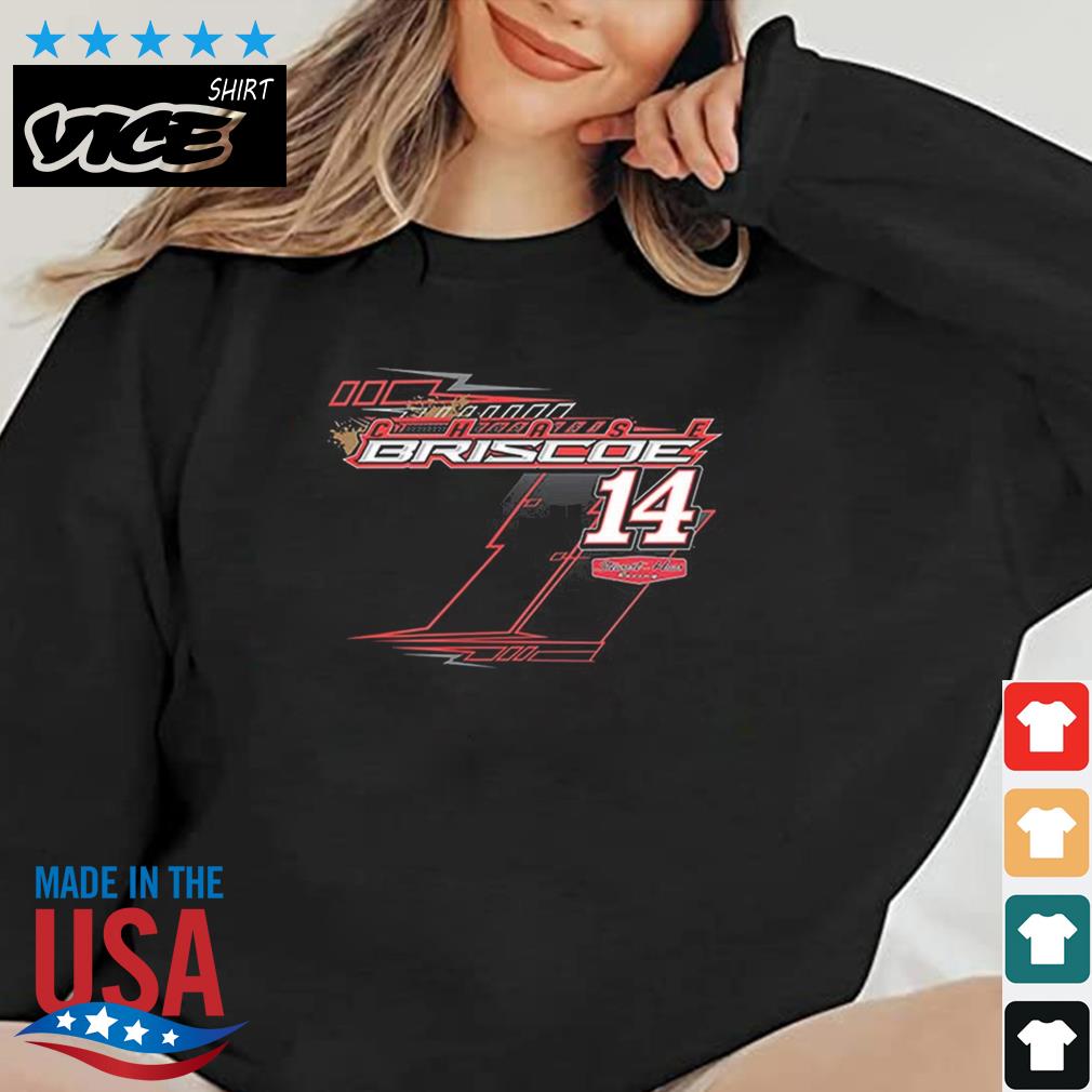 Chase Briscoe Stewart-Haas Racing Team Collection Black 2023 #14 Mahindra Shirt