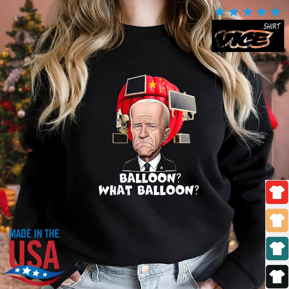 Chinese Spy Balloon Joe Biden China Flag Shirt Sweater den