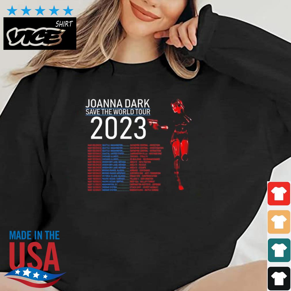 Joanna Dark Save The World Tour 2023 Shirt