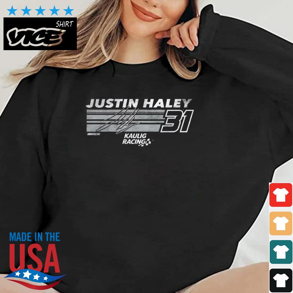 Justin Haley Checkered Flag Hot Lap Shirt