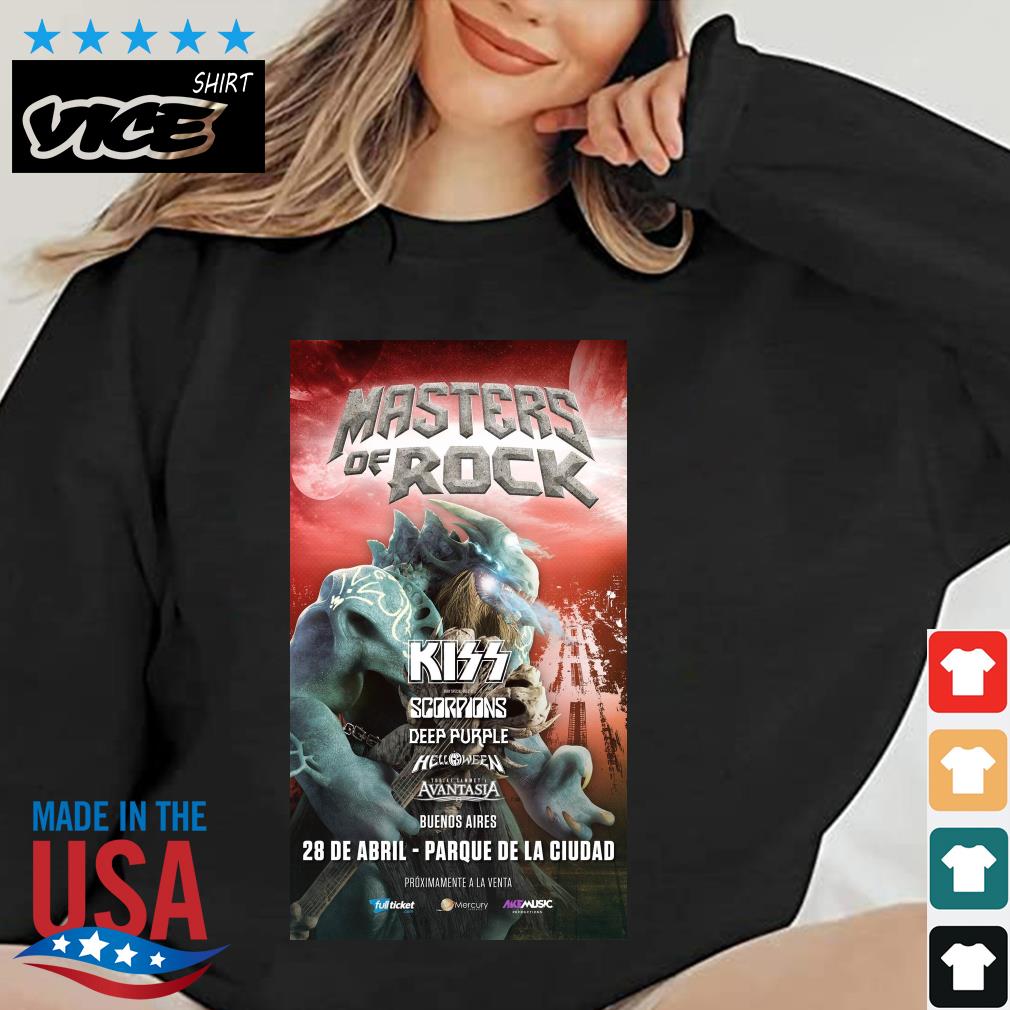 Masters Of Rock 28 De Abril Parque De La Ciudad Argentina Shirt