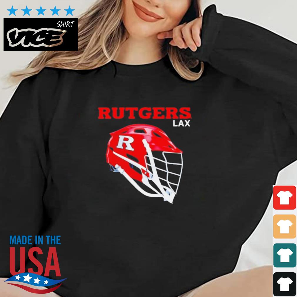 Rutgers Scarlet Knights Lacrosse Helmet Shirt
