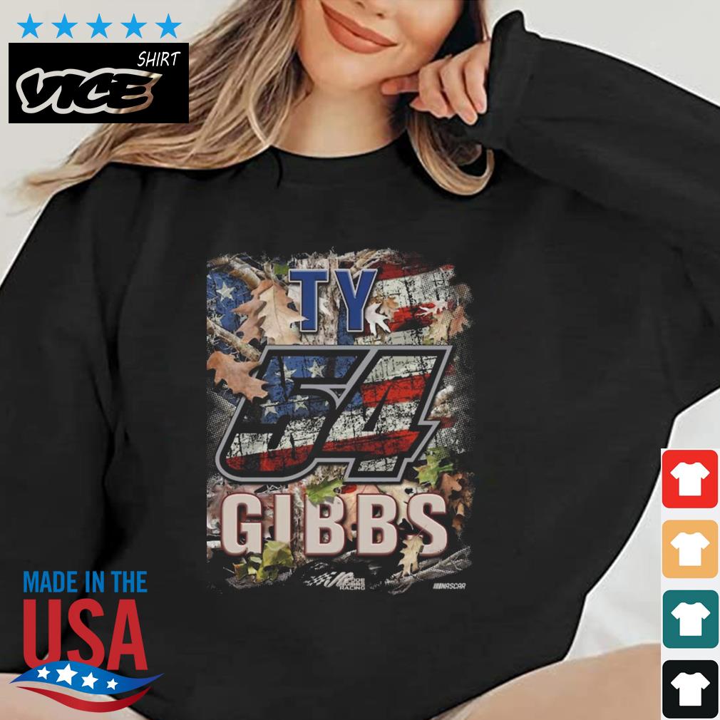 Ty Gibbs Joe Gibbs Racing Team Collection Patriotic Shirt