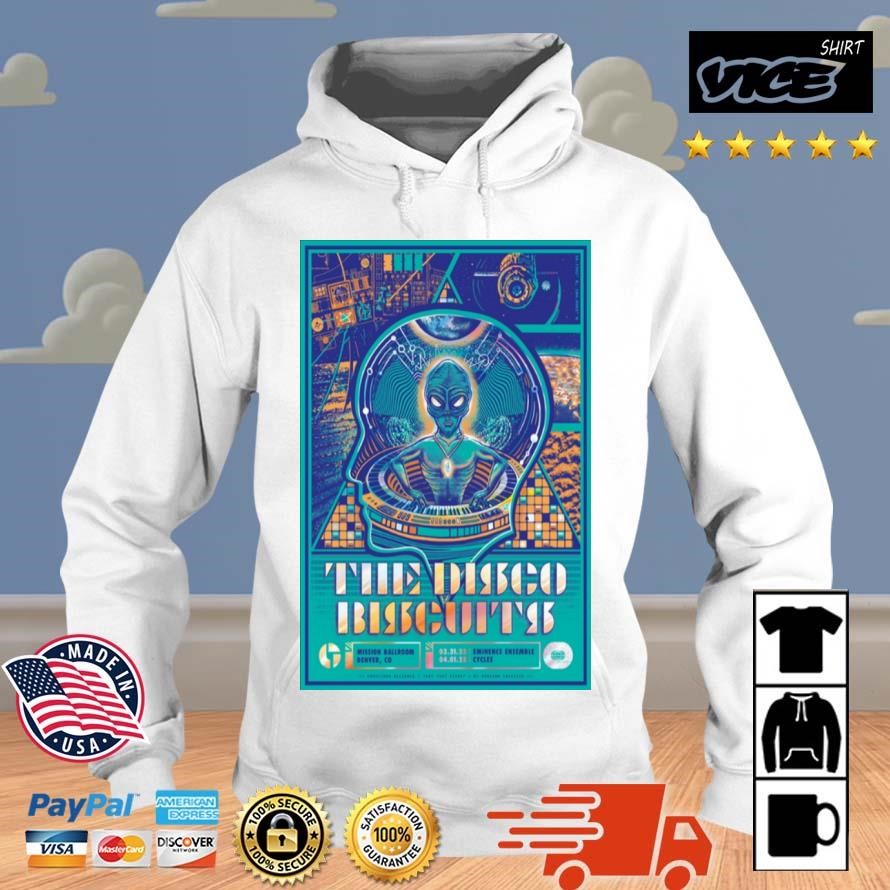 The Disco Biscuits April 1 2023 Cycles Mission Ballroom Denver CO Shirt Hoodie.jpg