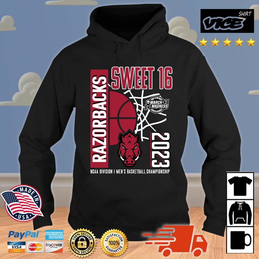 Best Arkansas Razorbacks 2023 Ncaa Men’s Basketball Tournament March Madness Sweet 16 Hoodie