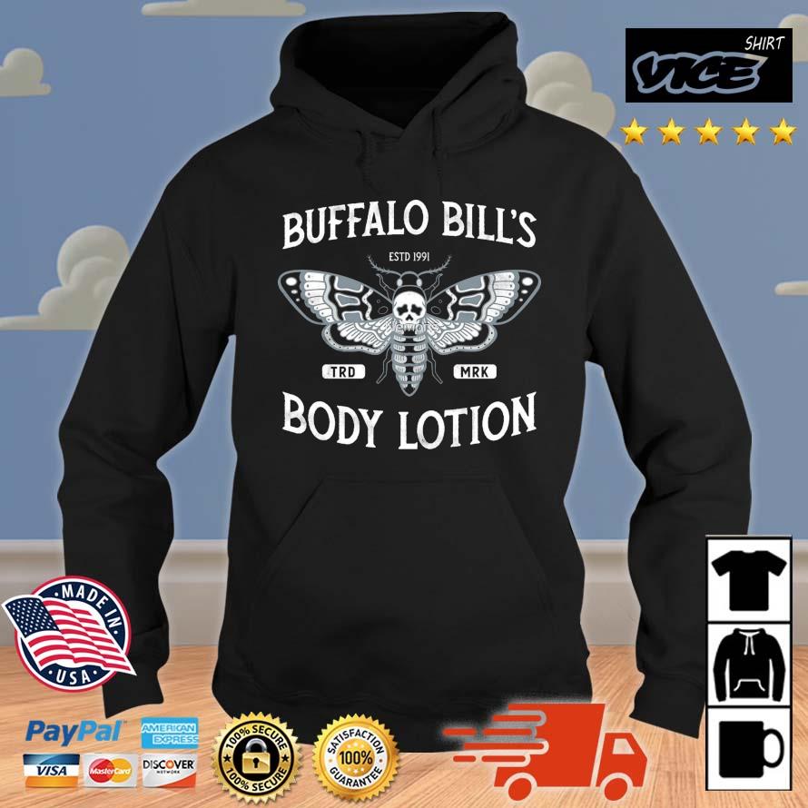 Buffalo Bill's Body Lotion Horror Death's Head Moth Distressed Vintage Shirt Hoodie