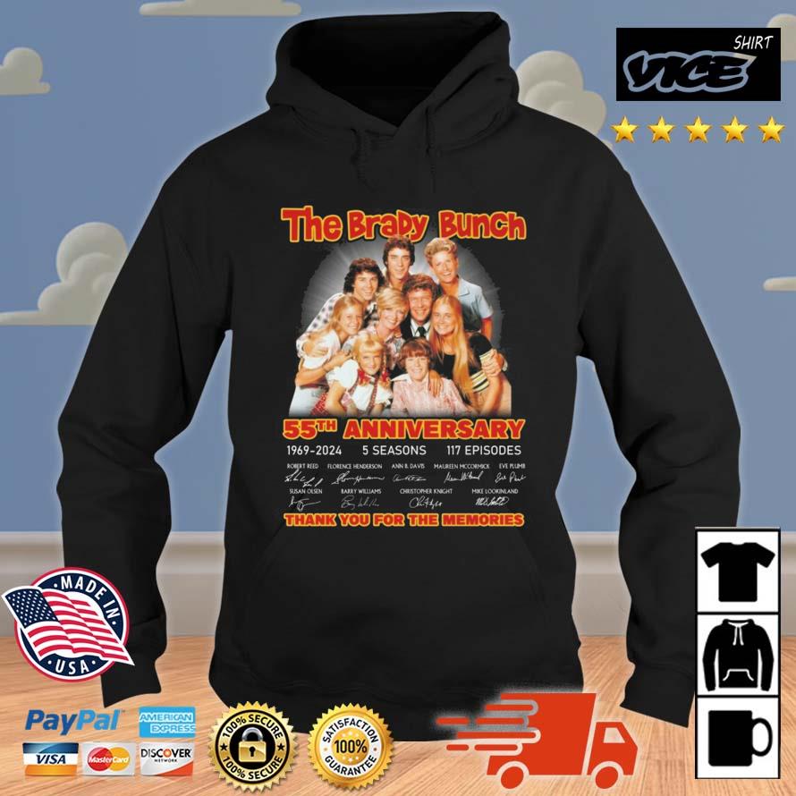 The Brady Bunch 55th Anniversary 1969 – 2024 Thank You For The Memories Signatures Shirt Hoodie