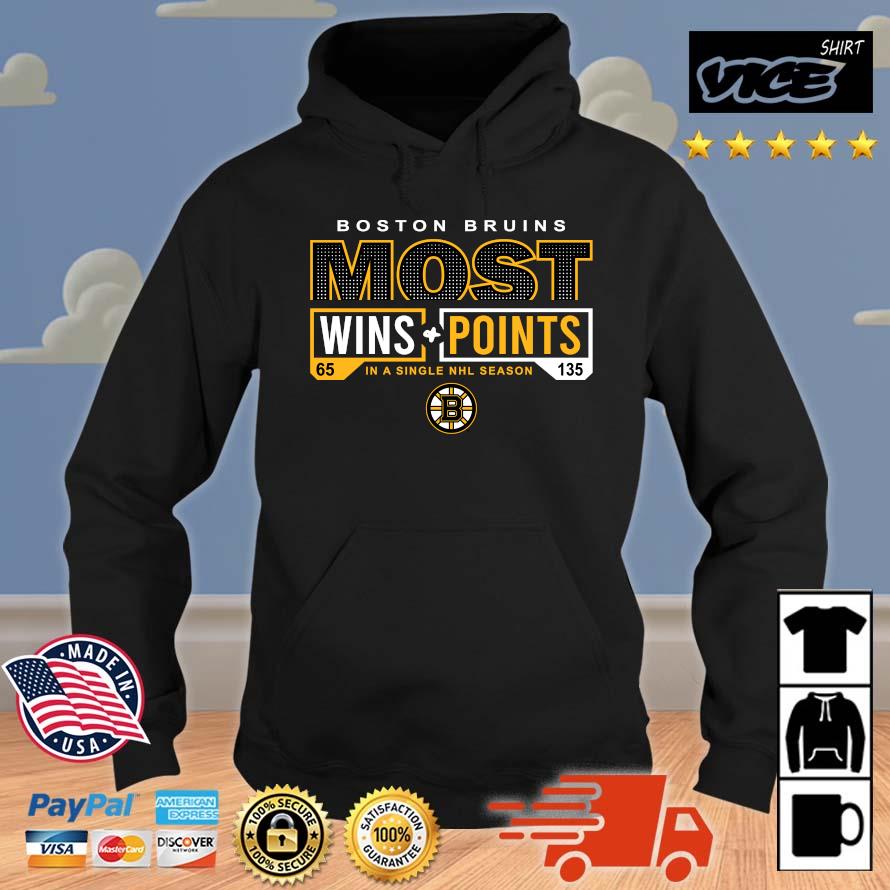 2023 Boston Bruins Most Ever NHL Wins ' Points In A Singhle NHL Season Shirt Hoodie