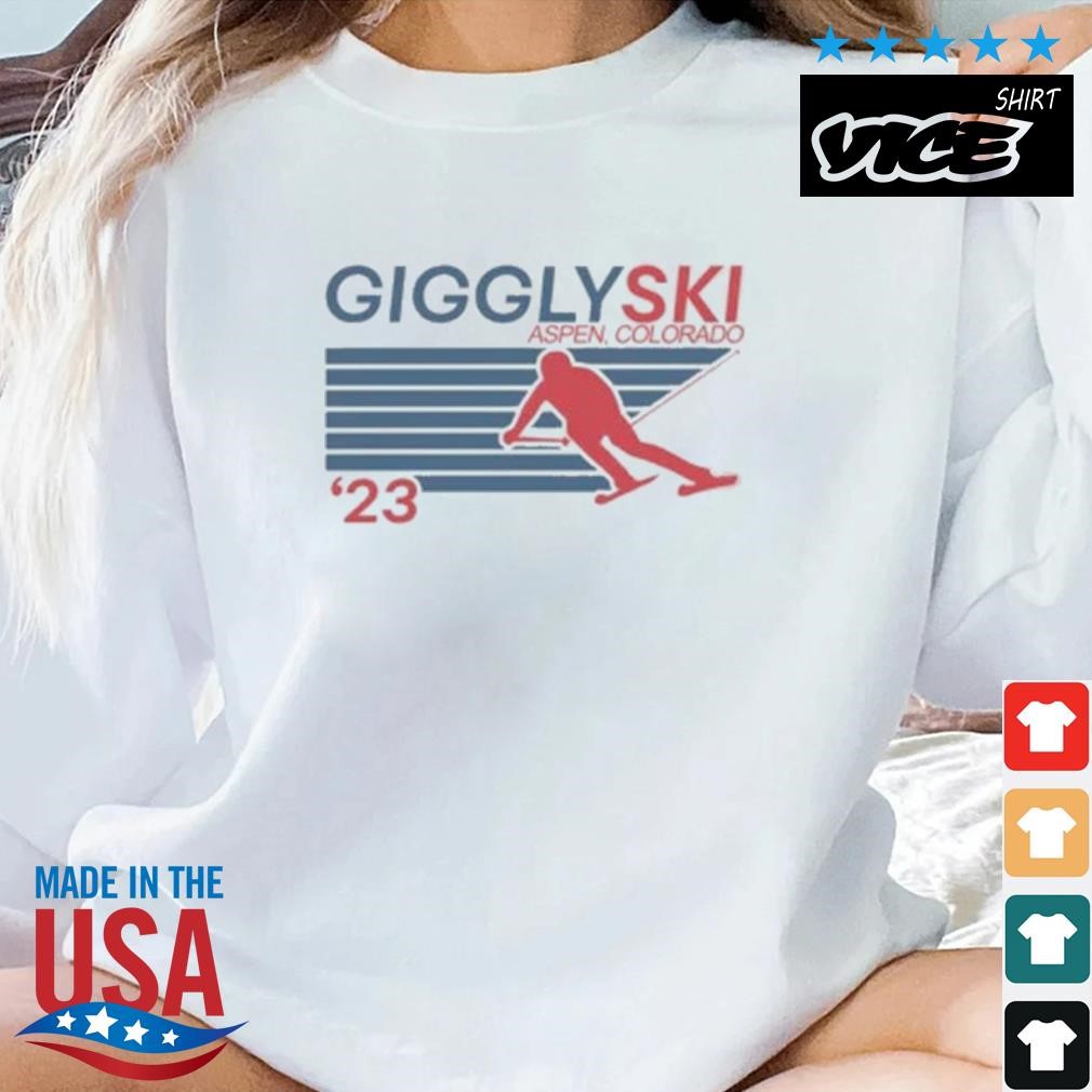 Giggly Squad Ski Sport Grey Boyfriend Shirt