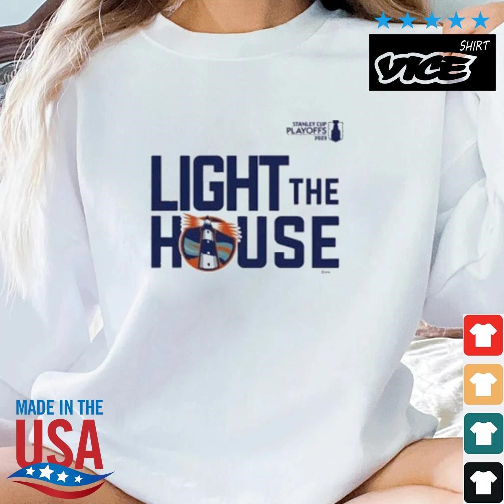 Isles Lab Shop Islanders 2023 Light The House Short Sleeve Playoff Shirt