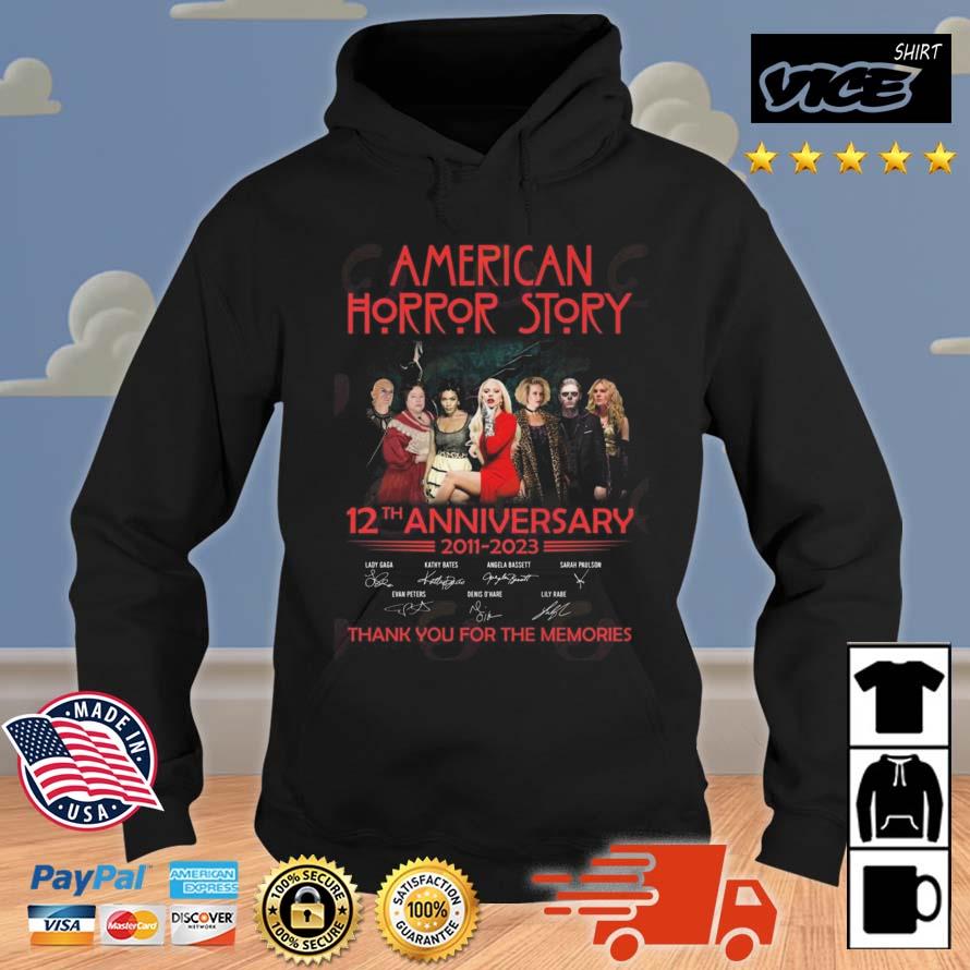 American Horror Story 12th Anniversary 2011 – 2023 Thank You For The Memories Signatures Shirt Hoodie