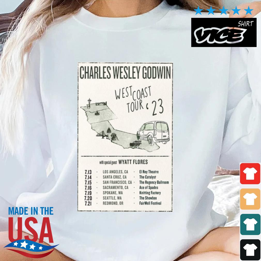 Charles Wesley Godwin West Coast Tour 2023 Shirt