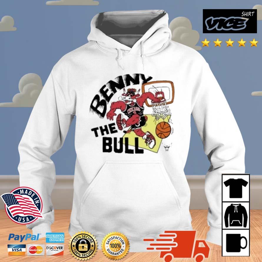 Chicago Bulls Benny Team Mascot Tri-blend Shirt Hoodie