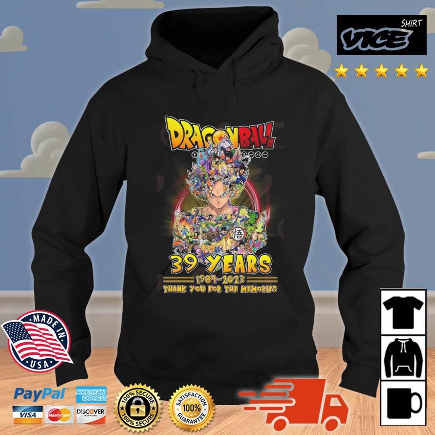 Dragon Ball 39 Years 1984 – 2023 Thank You For The Memories Shirt Hoodie