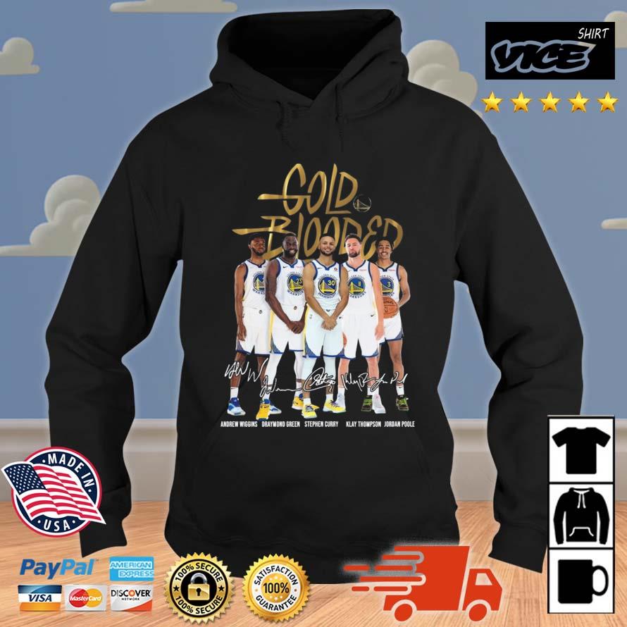 Gold Blooded NBA Golden State Warriors Signatures Shirt Hoodie