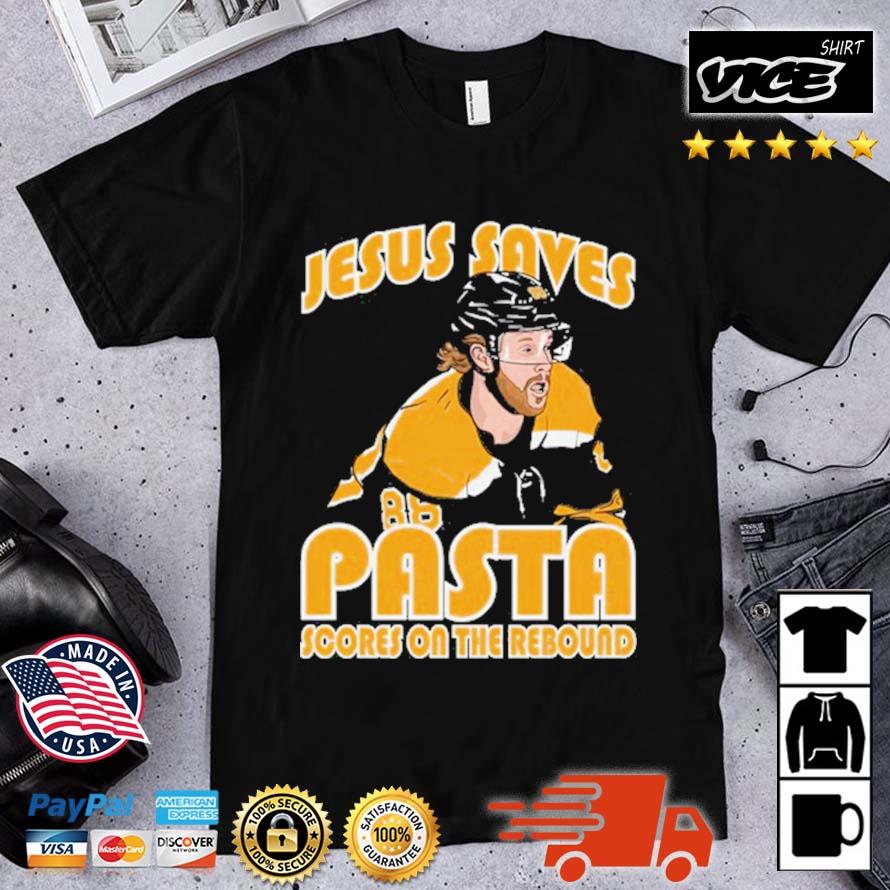 Jesus Saves Pasta Scores On The Rebound Shirt