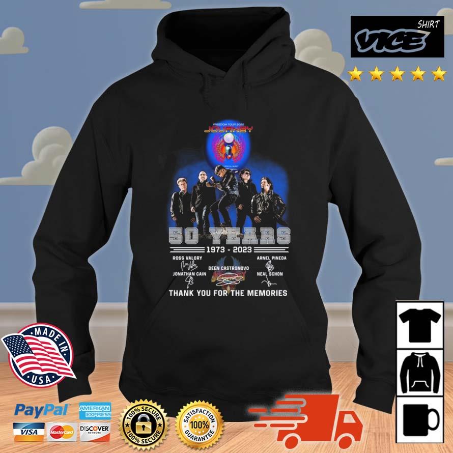 Journey 50 Years 1973 – 2023 Thank You For The Memories Signatures Shirt Hoodie