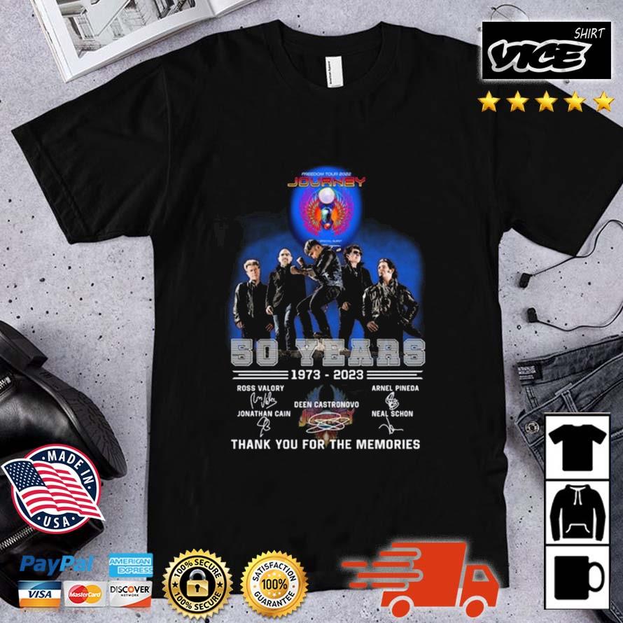 Journey 50 Years 1973 – 2023 Thank You For The Memories Signatures Shirt