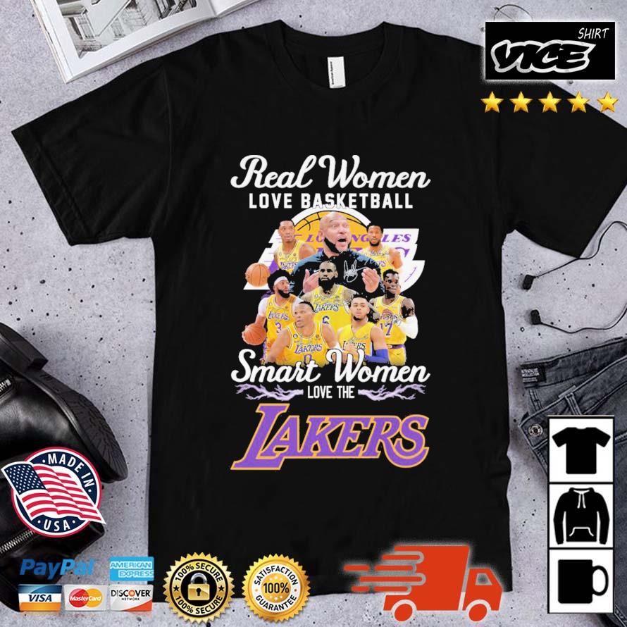 Los Angeles Lakers Real Women Love Basketball Smart Women Love The Lakers Players Signatures shirt