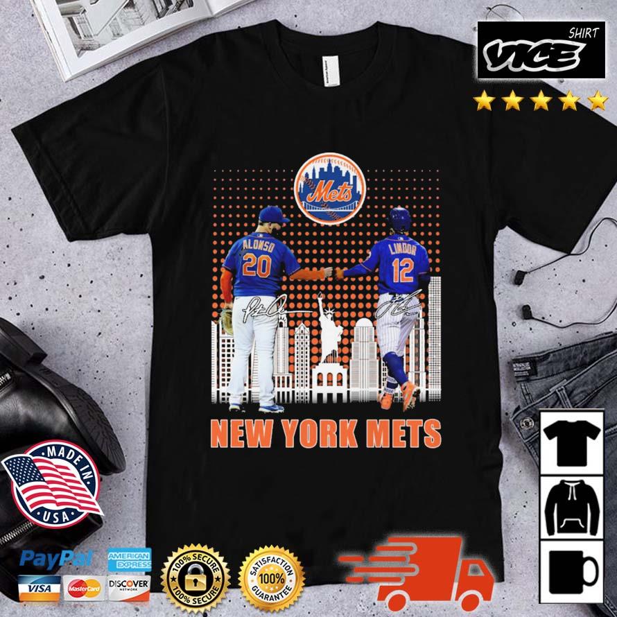 New York Mets Skyline Pete Alonso And Francisco Lindor Signatures shirt