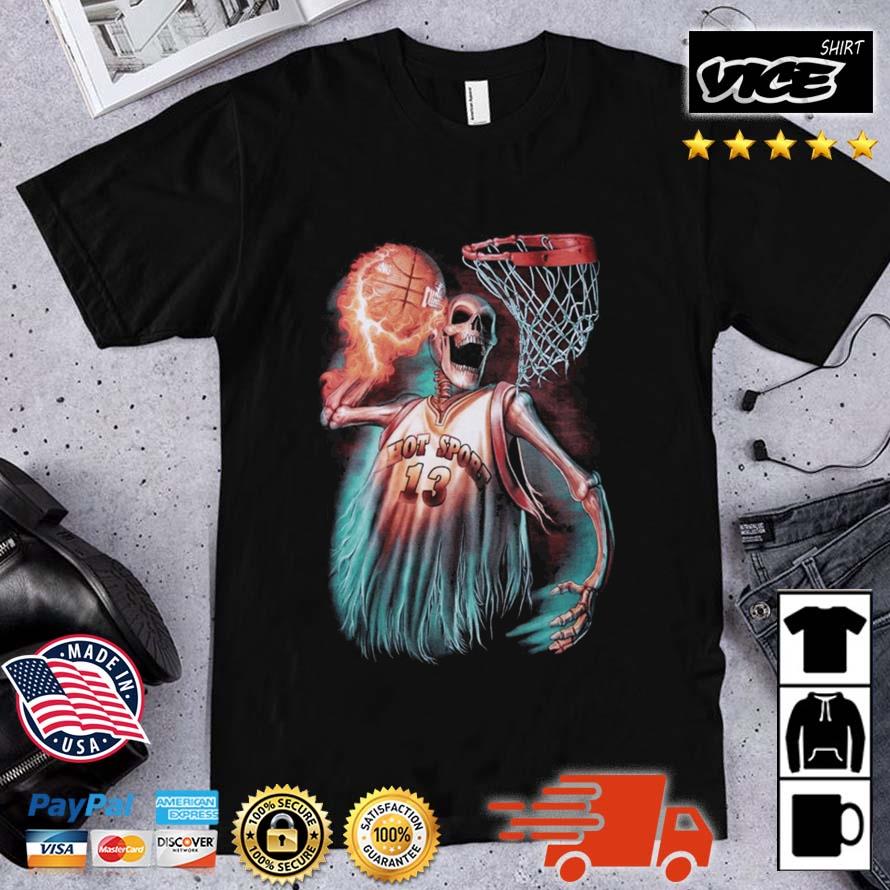 Skeleton Basketball Player Hot Sport Shirt