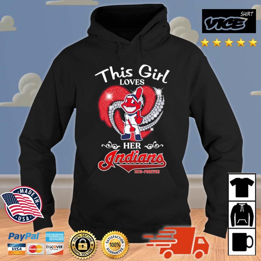 This Girl Loves Her Indians 1915-Forever Hoodie