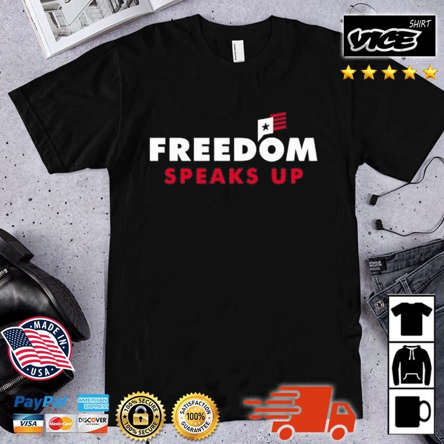 Walter Masterson Wearing Freedom Speaks Up Shirt