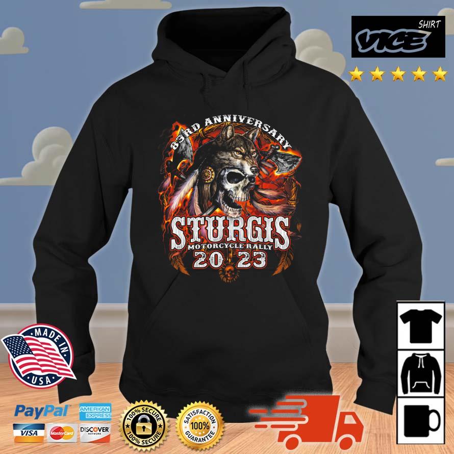 83rd Anniversary Sturgis Native Wolf Motorcycle Rally 2023 Shirt Hoodie