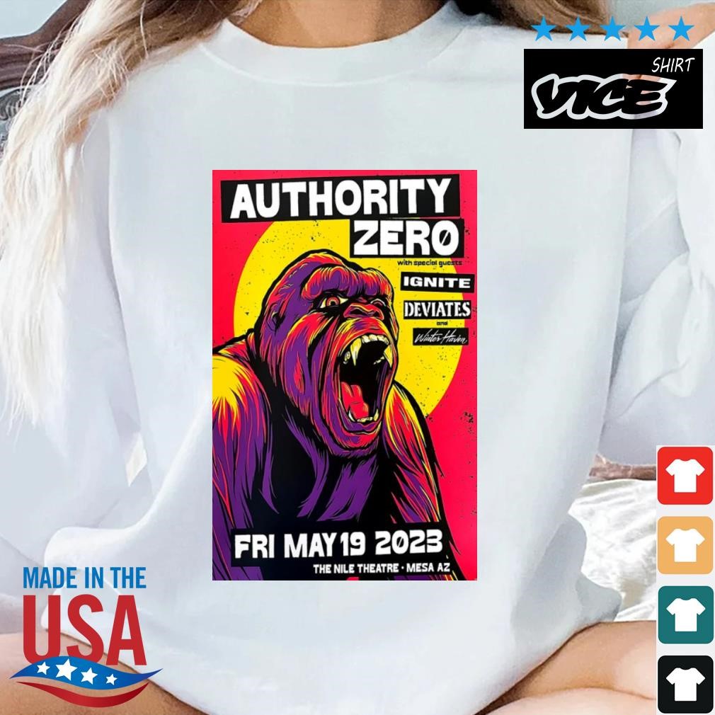 Authority Zero May 19 2023 The Nile Theatre Mesa AZ Shirt