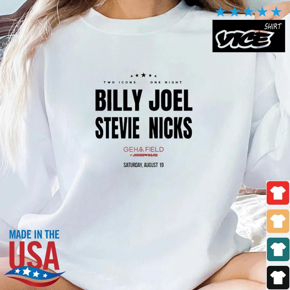Billy Joel And Stevie Nicks Tour 2023 Billy Joel And Stevie Nicks Kansas City Trending Shirt