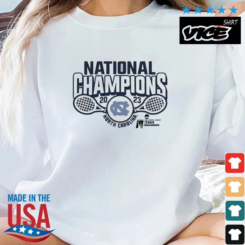 Carolina Blue North Carolina Tar Heels 2023 NCAA Women's Tennis National Champions T-Shirt
