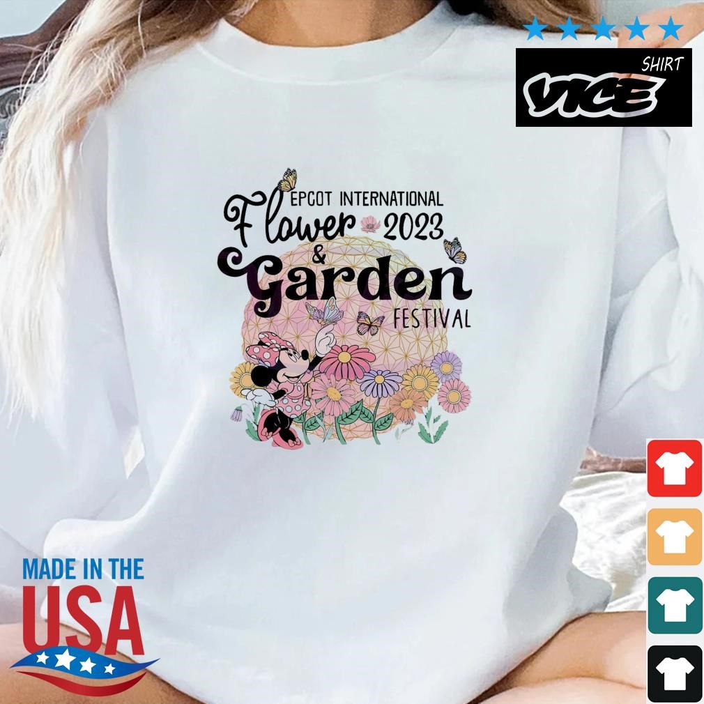 Minnie Mouse Disney Epcot International Flower And Garden 2023 Festival Shirt