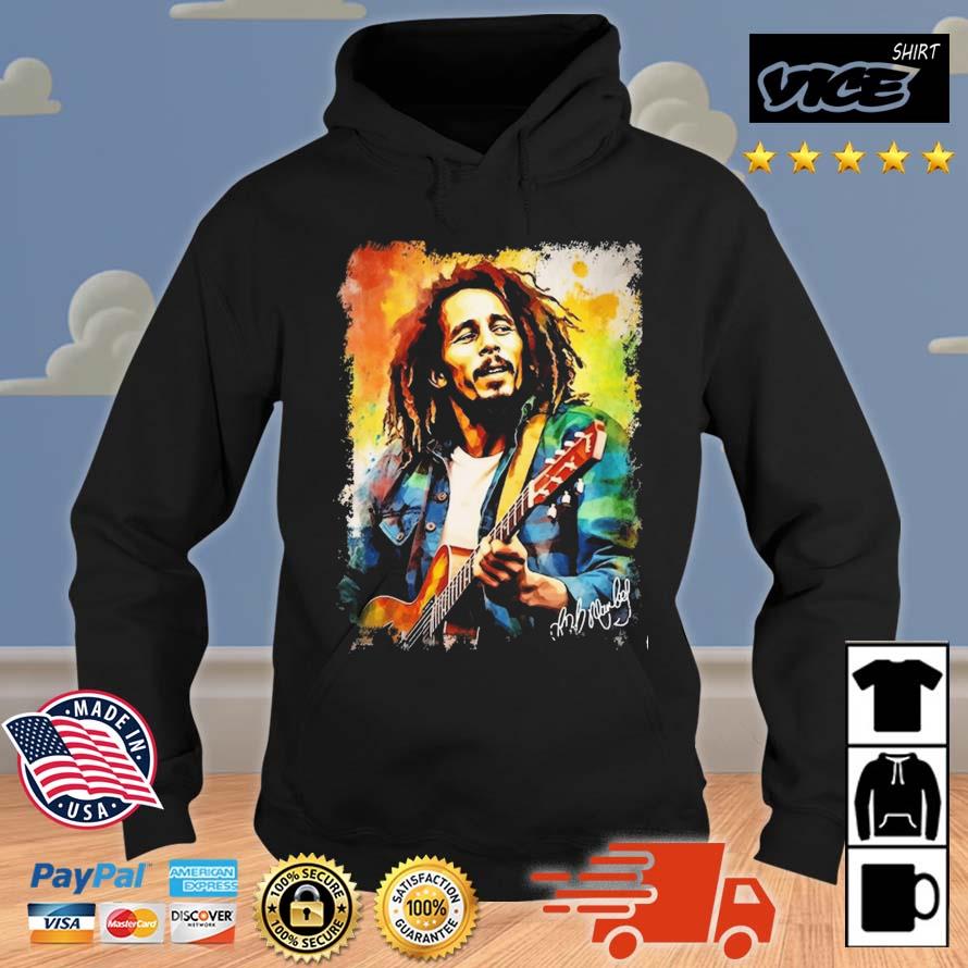 Bob Marley Love And Rock Signature Shirt Hoodie
