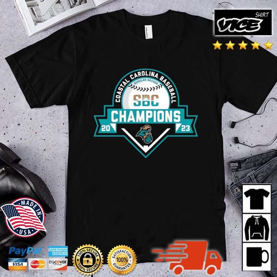 Coastal Carolina Chanticleers 2023 Sun Belt Baseball Regular Season Champions T-Shirt