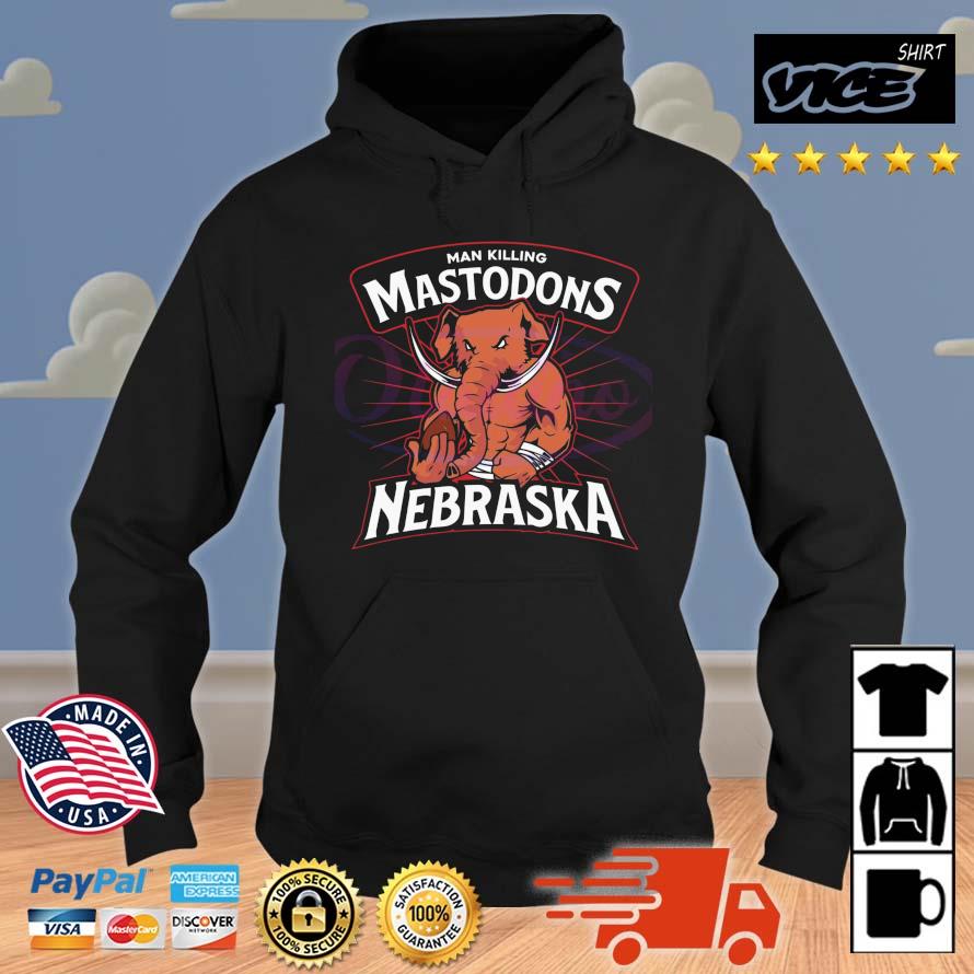 Complete With Mascot Man Killing Mastodon Nebraska Shirt Hoodie