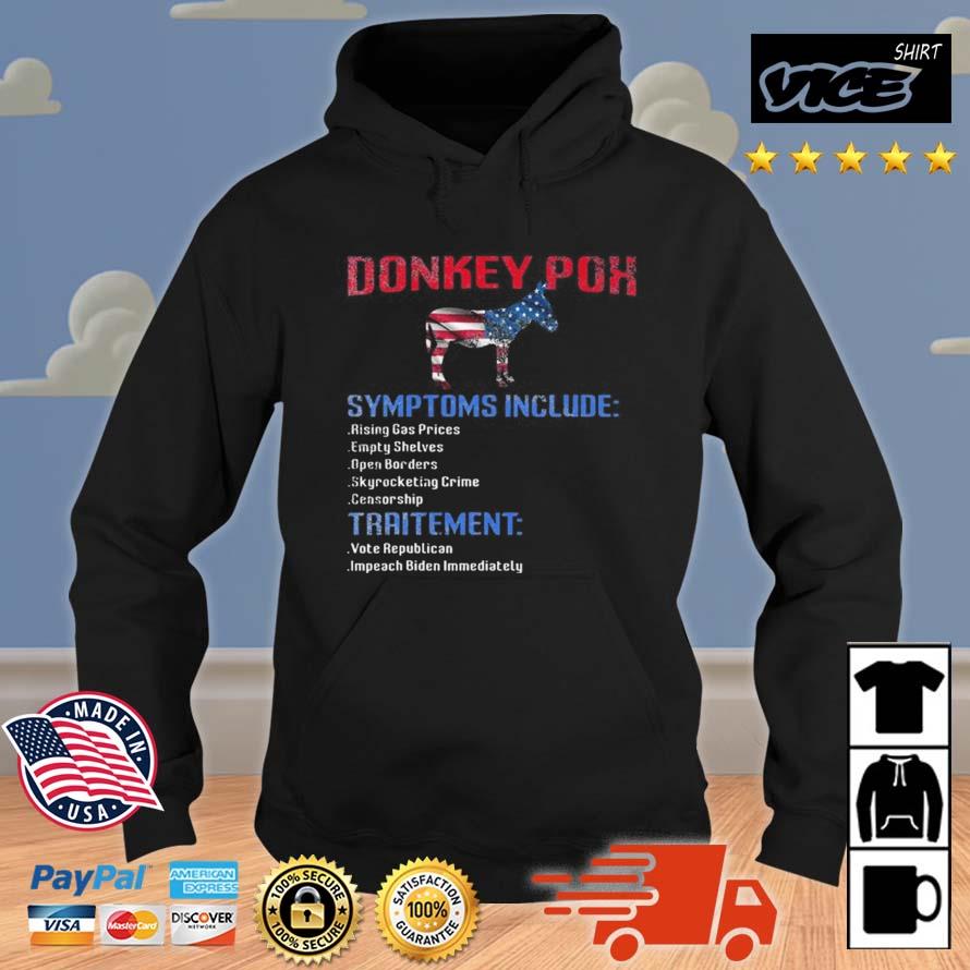Donkey Pox The Disease Destroys America Donkeypox Retro 2023 Shirt Hoodie