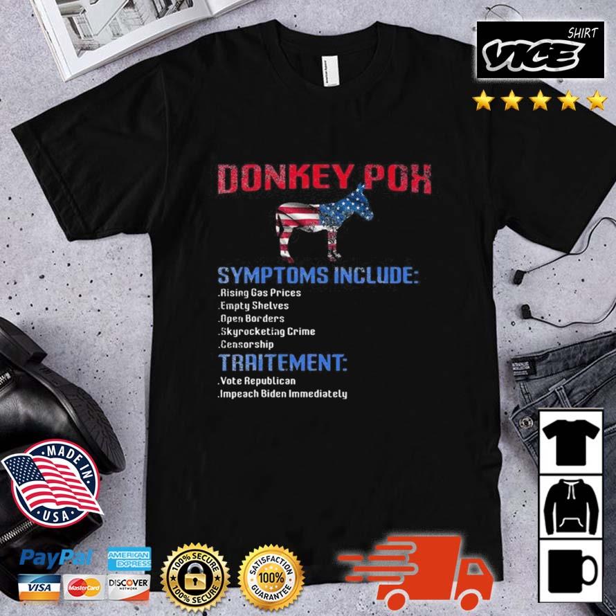 Donkey Pox The Disease Destroys America Donkeypox Retro 2023 Shirt