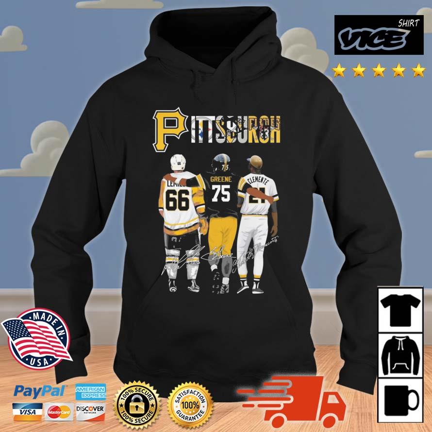 Funny Pittsburgh City Champions Legend Lemieux Greene Clemente Signatures 2023 Shirt Hoodie
