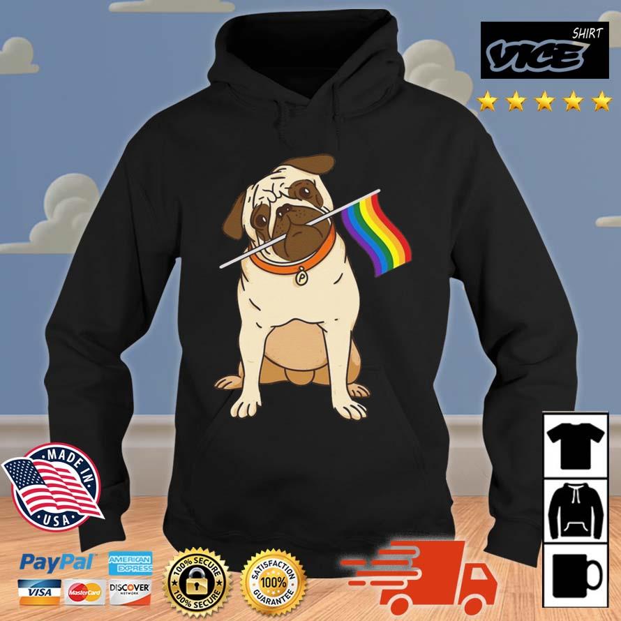 Gay Lesbian Pride Pug LGBT Flag Pride Month Equality Shirt Hoodie