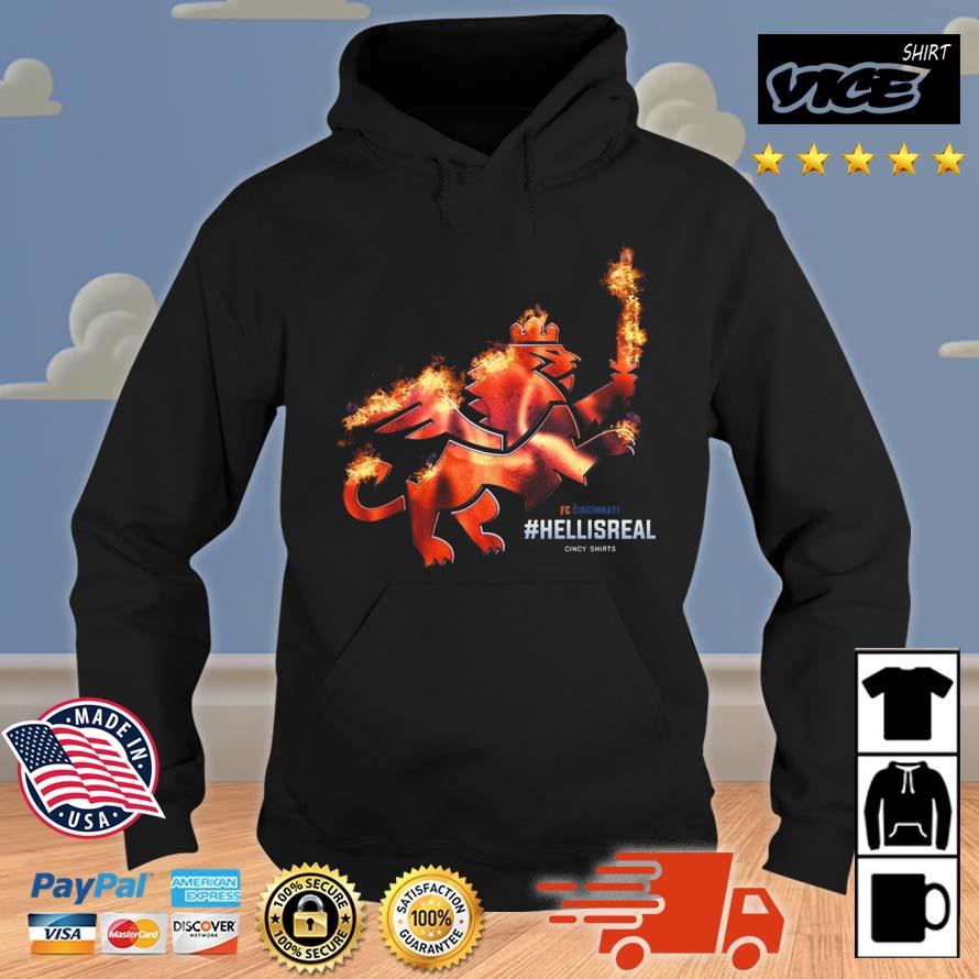 Hell Is Real Fire Lion FC Cincinnati Shirt Hoodie
