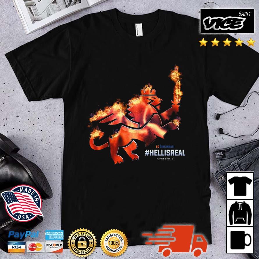 Hell Is Real Fire Lion FC Cincinnati Shirt