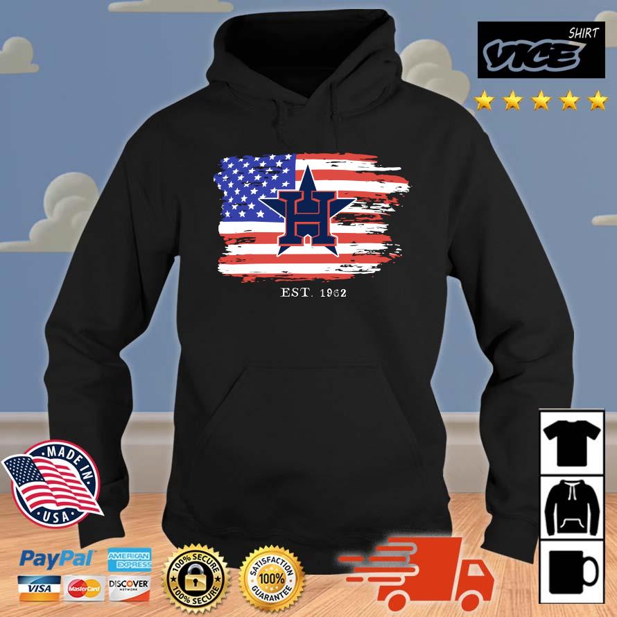 Hot 2023 Houston Astros Est 1962 4th Of July Shirt Hoodie