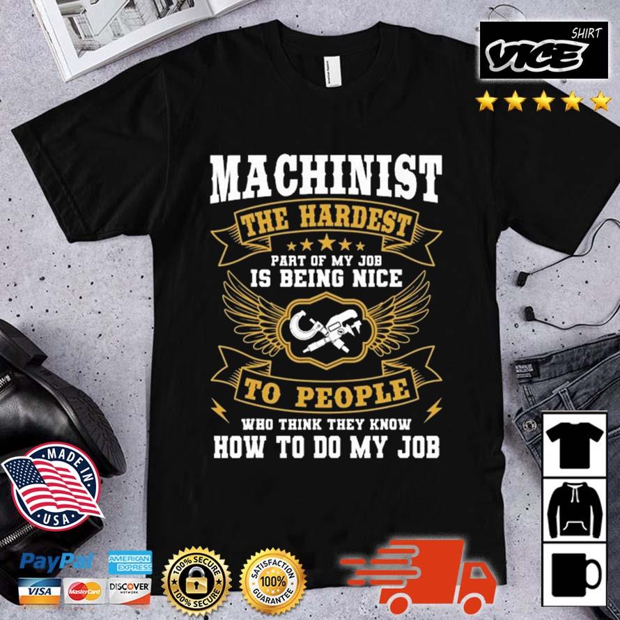 Machinist Profession CNC Machine Tools Operator Machinery 2023 Shirt