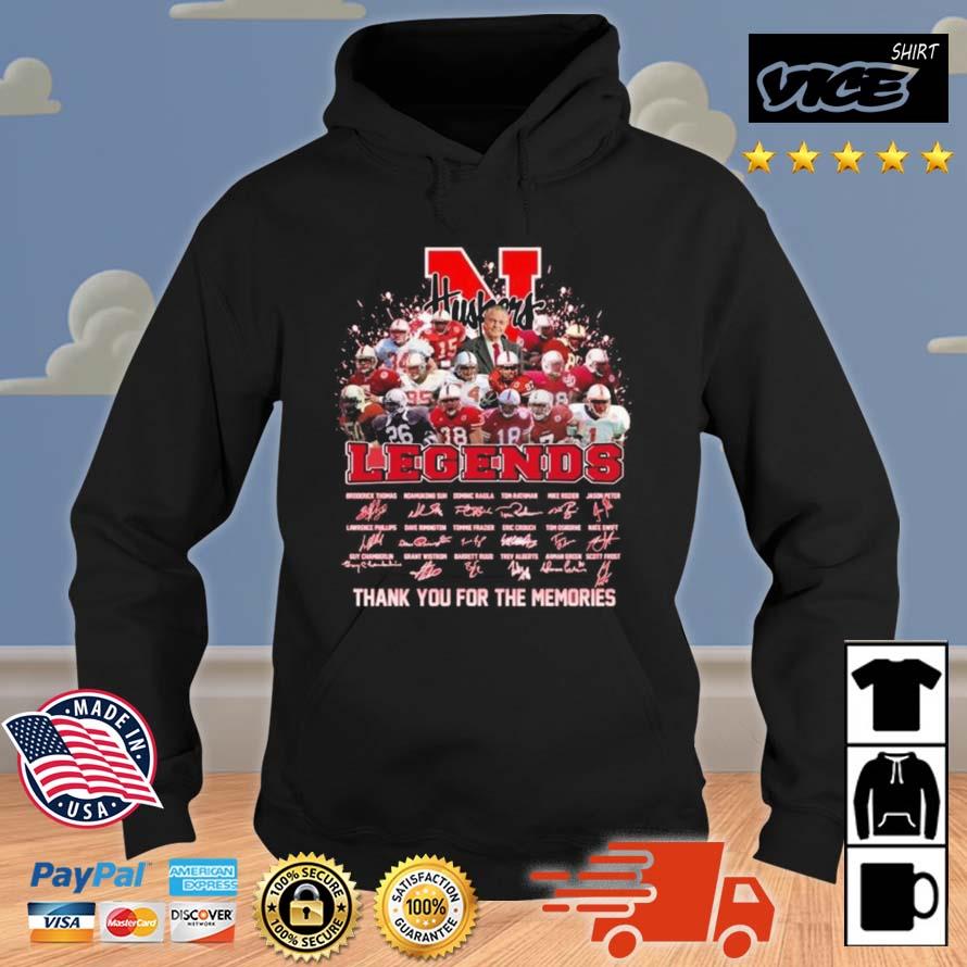 N Huskers Legends Thank You For The Memories Signatures Shirt Hoodie