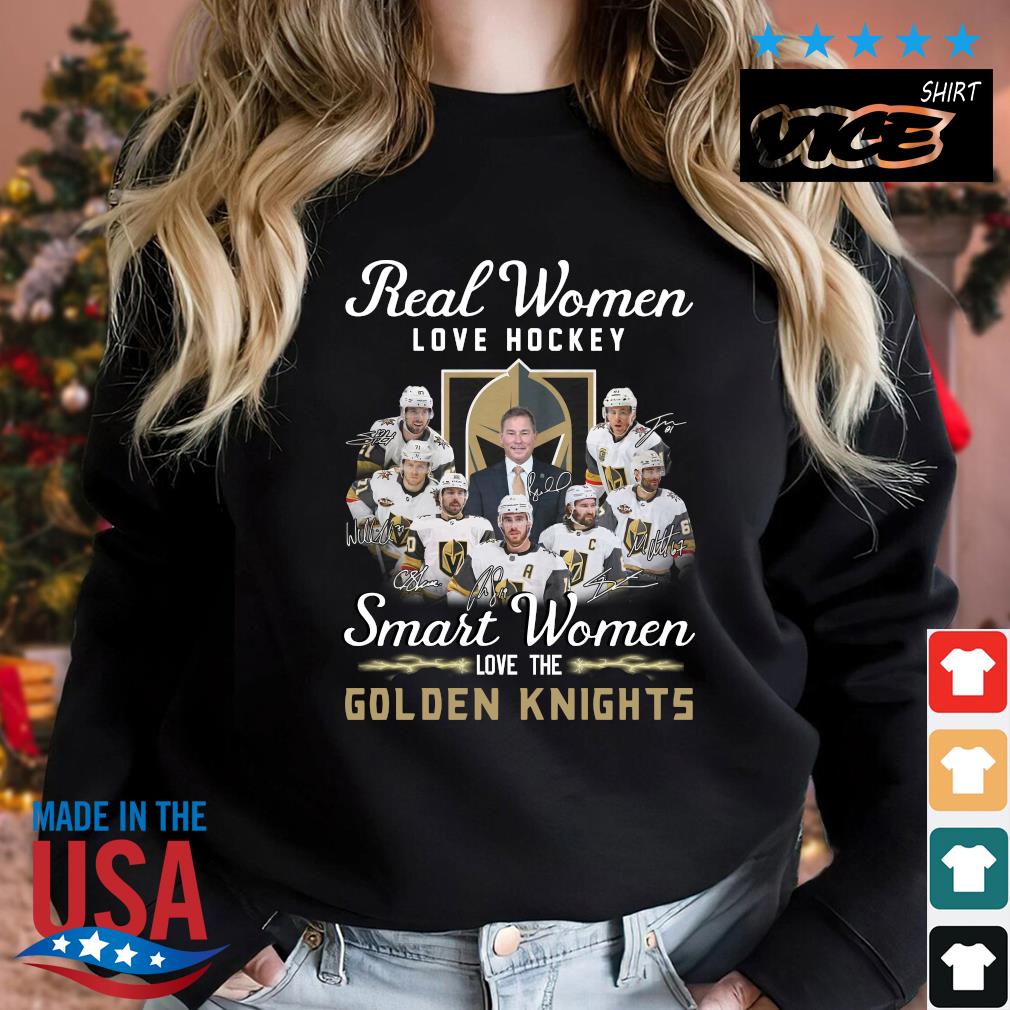 Real Women Love Hockey Smart Women Love Vegas Golden Knights T-Shirt -  Yesweli