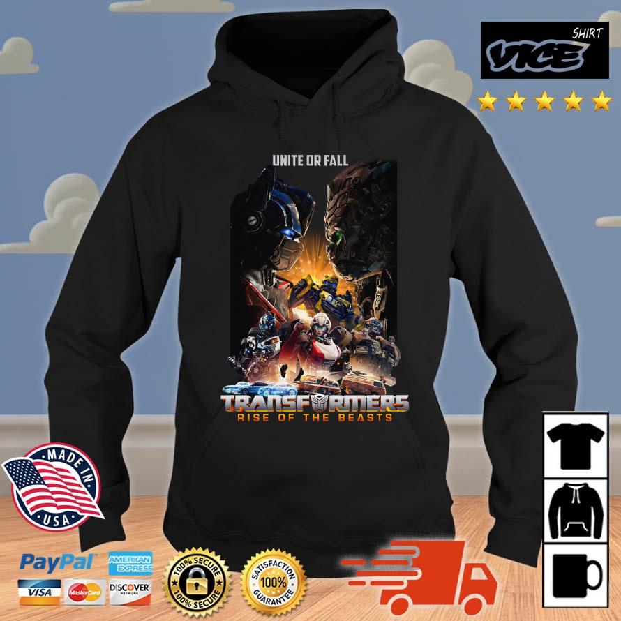 Official Unite Or Fall Transformers Rise Of The Beasts Hoodie