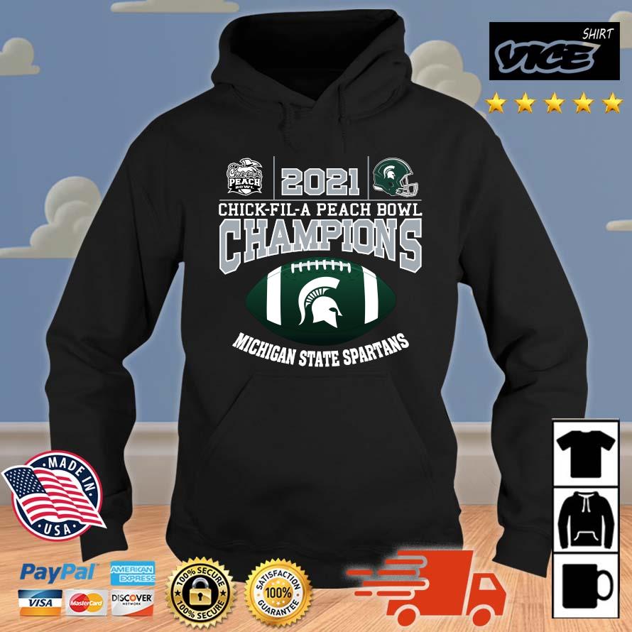 Original Michigan State Spartan 2021 Chick-Fil-A Peach Bowl Champions Shirt Hoodie