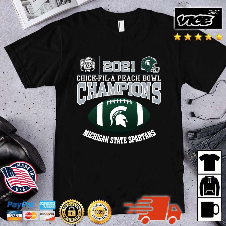 Original Michigan State Spartan 2021 Chick-Fil-A Peach Bowl Champions Shirt