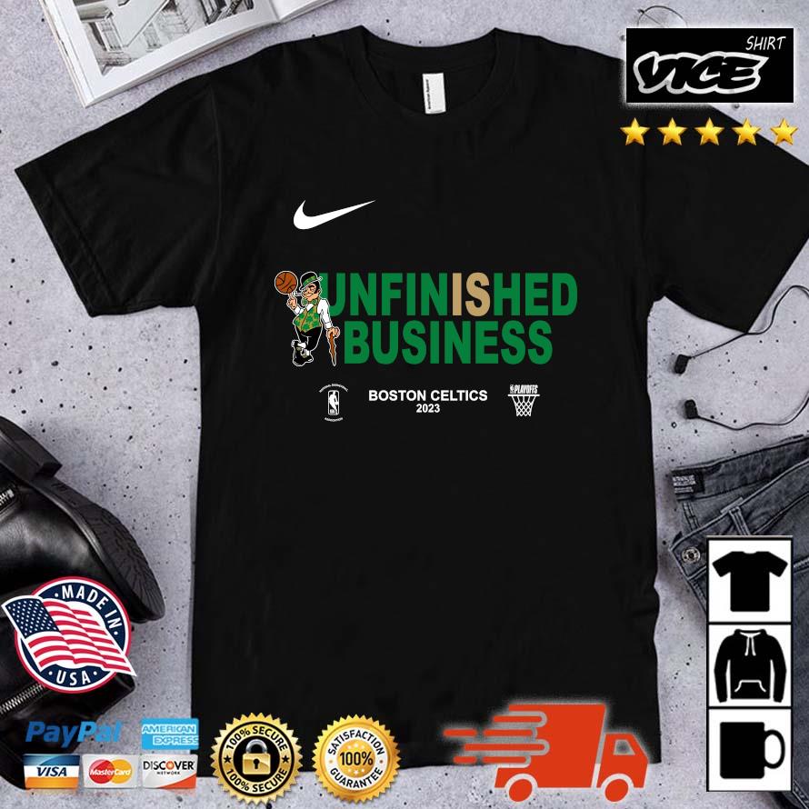 Premium Boston Celtics Nike 2023 NBA Playoffs Unfinished Business shirt